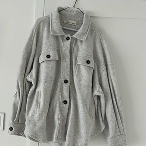 Button up sweatshirt/shacket